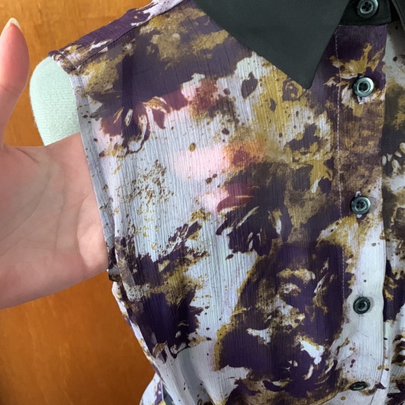 NWT Simply Vera Wang hi-lo abstract floral dress M - Picture 5 of 13